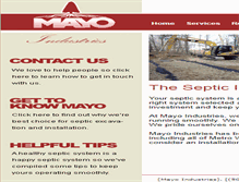 Tablet Screenshot of mayo-industries.com